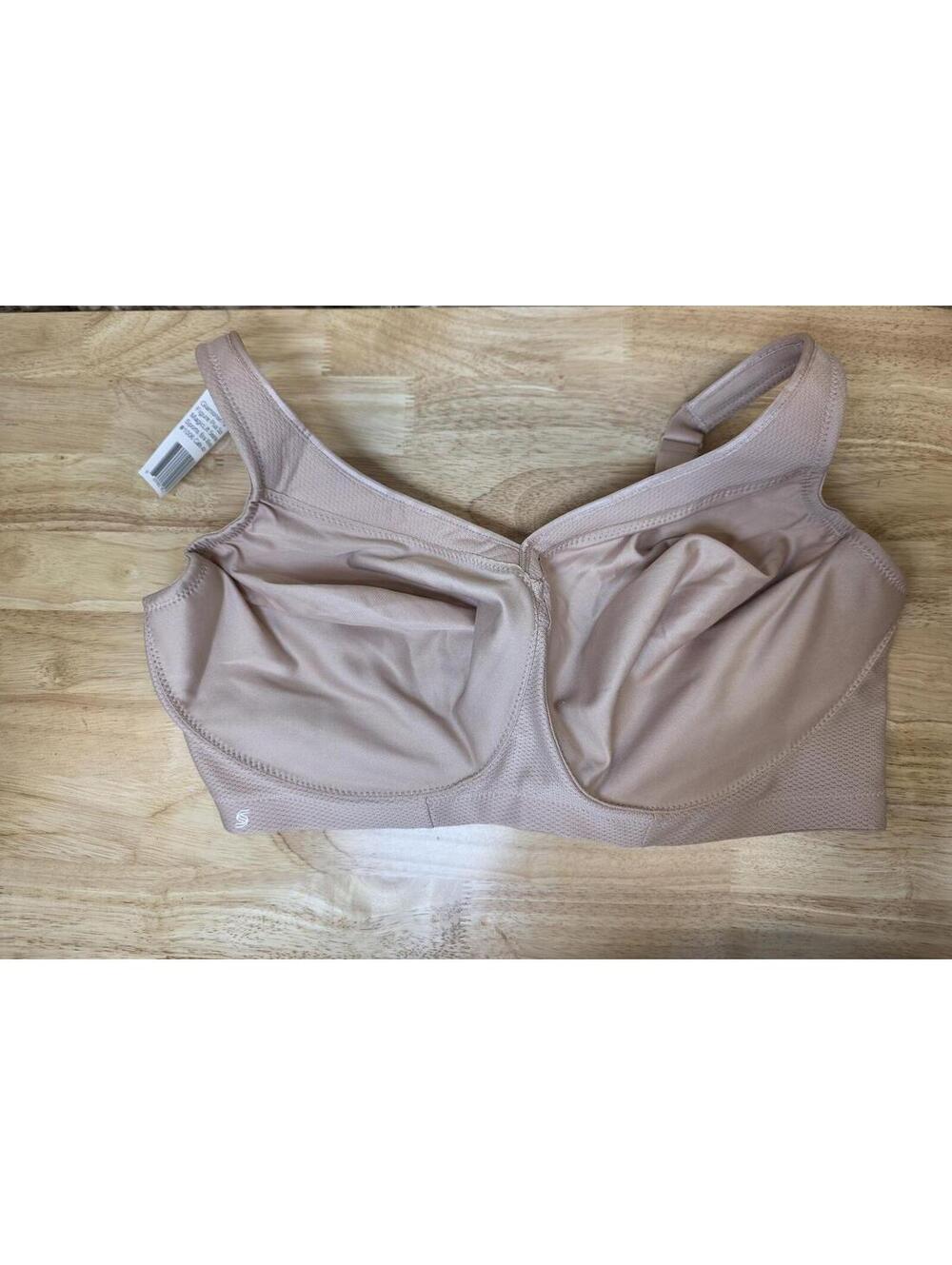 Glamorise MagicLift Seamless Sports Bra Wirefree #1006 Café Plus Size 40H
